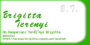 brigitta terenyi business card